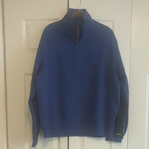 lululemon athletica Men's Steady State Blue Half-Zip Sweatshirt
